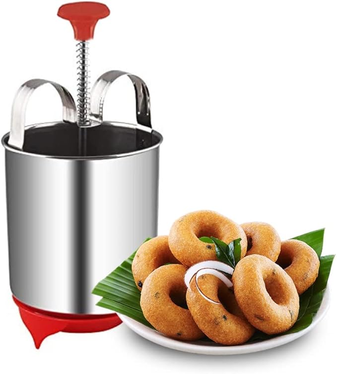 Durable Stainless Steel Mendu Vada Maker Spring Push Mechanism With Stand