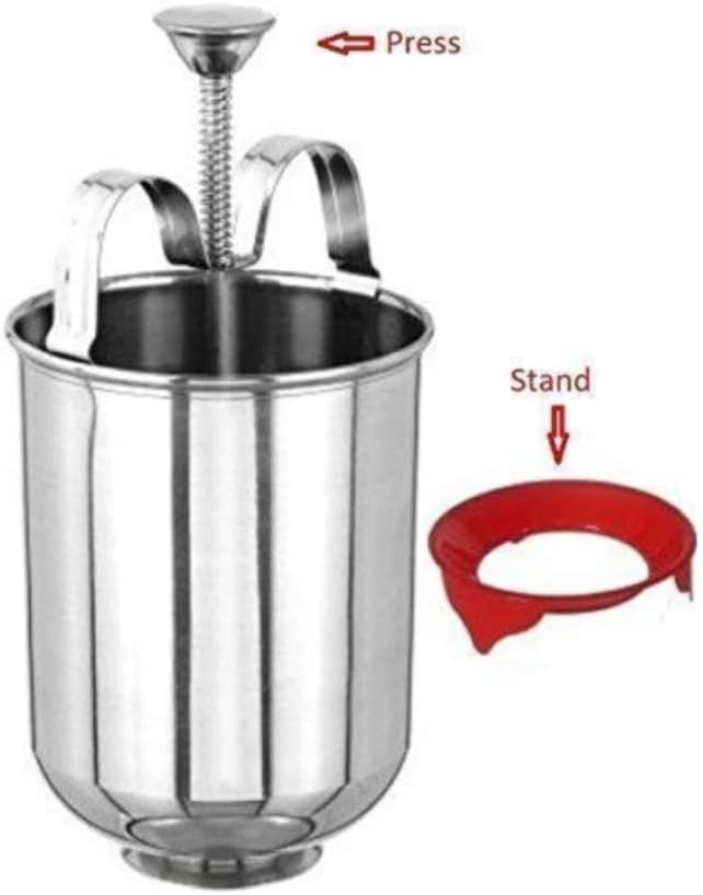 Durable Stainless Steel Mendu Vada Maker Spring Push Mechanism With Stand