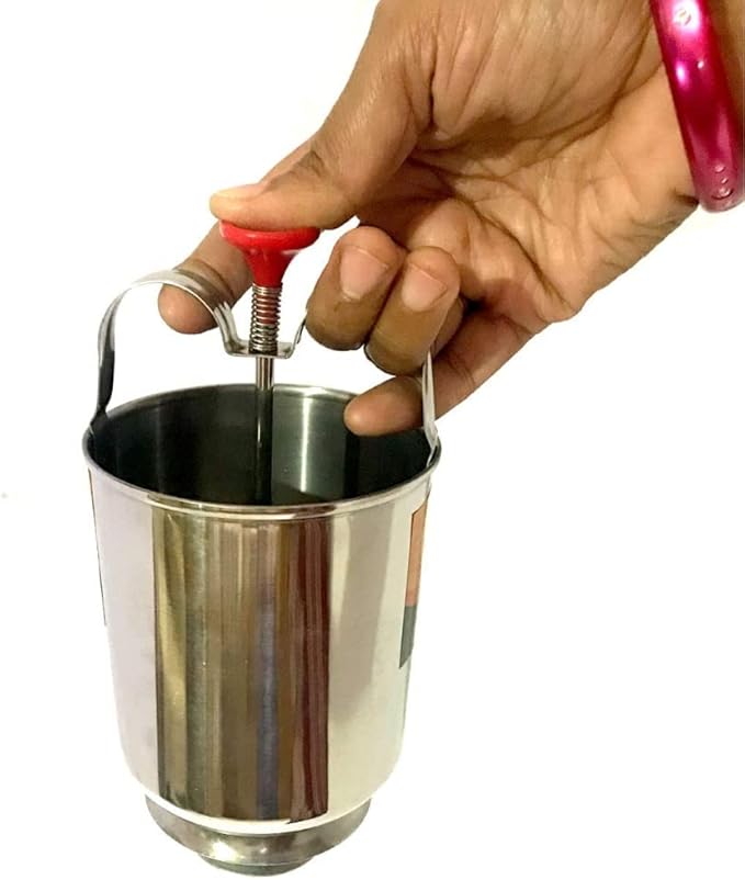 Durable Stainless Steel Mendu Vada Maker Spring Push Mechanism With Stand
