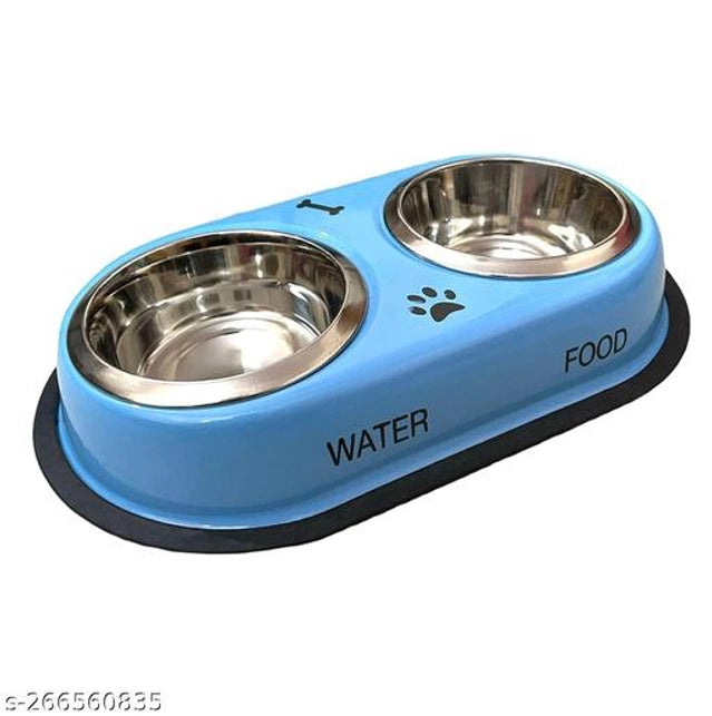 Stainless Steel Feeding Bowls for Pet (Multicolor, M)